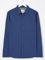 FatFace Blue Grays Grid Check Shirt - Image 5 of 5