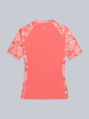 Animal Light Pink Womens Lucie Recycled Rash Vest - Image 7 of 9