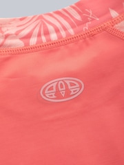 Animal Light Pink Womens Lucie Recycled Rash Vest - Image 9 of 9