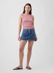 Gap Red Gingham Boatneck Vest - Image 3 of 5
