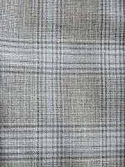 Light Grey Slim Fit Check Suit Trousers - Image 6 of 7