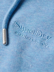 Superdry Light Blue Essential Logo Hoodie - Image 6 of 7
