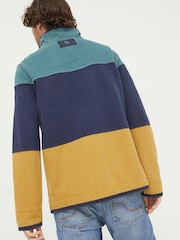 FatFace Green Airlie Cut And Sew Sweat Top - Image 2 of 5