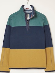 FatFace Green Airlie Cut And Sew Sweat Top - Image 5 of 5
