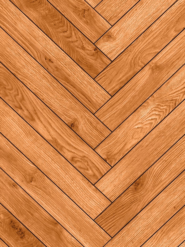 Hoopla Walls Teak Parquet Wallpaper - Image 2 of 2