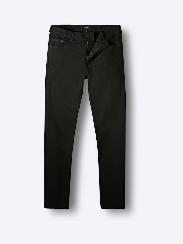 Dark Black - River Island Skinny Fit Stretch Jeans - Image 4 of 4