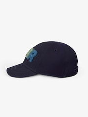JoJo Maman Bébé Navy Blue Roar Appliqué Cap - Image 2 of 4