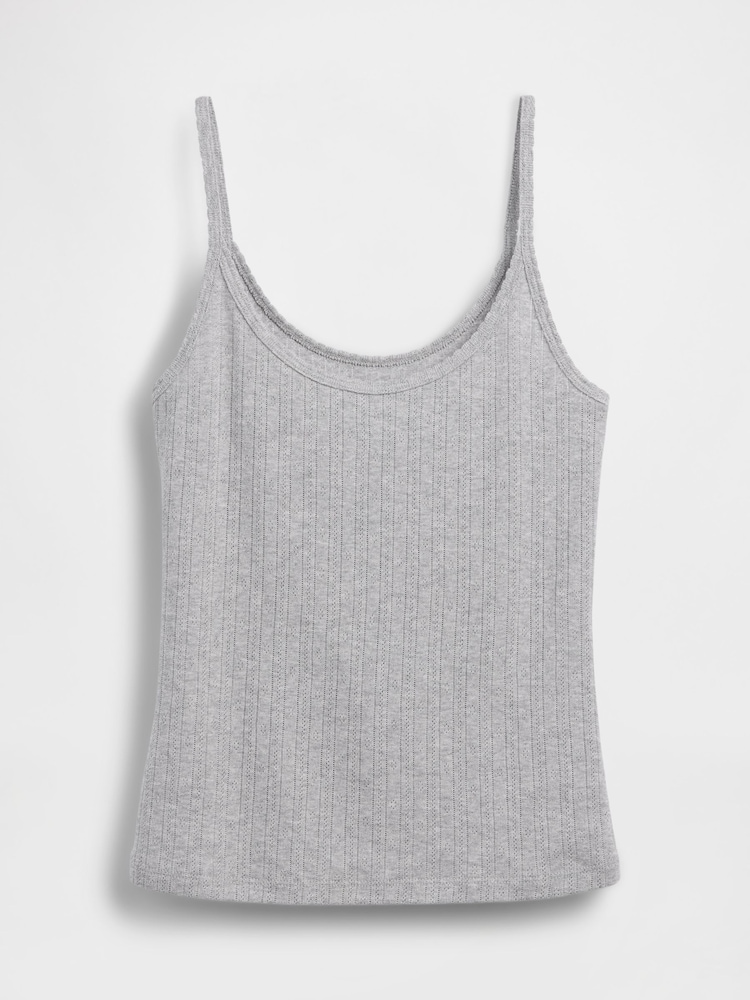Gris - Camiseta corta de cuello redondo con detalle de punto de Gap - Imagen 4 de 4 Gris - Camiseta corta de cuello redondo con detalle de punto de Gap - Imagen 4 de 4