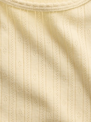 Amarillo - Camiseta corta de cuello redondo con detalle de punto de Gap - Imagen 4 de 4
