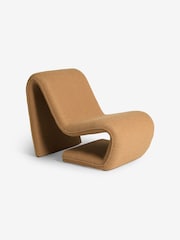 MADE.COM Caramel Pax Boucle Wexler Chair - Image 2 of 6