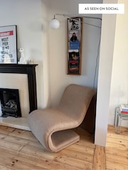 MADE.COM Caramel Pax Boucle Wexler Chair - Image 4 of 6
