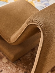 MADE.COM Caramel Pax Boucle Wexler Chair - Image 5 of 6