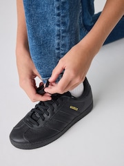adidas Originals Black Gazelle Junior Trainers - Image 1 of 13