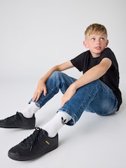 adidas Originals Black Gazelle Junior Trainers - Image 5 of 13