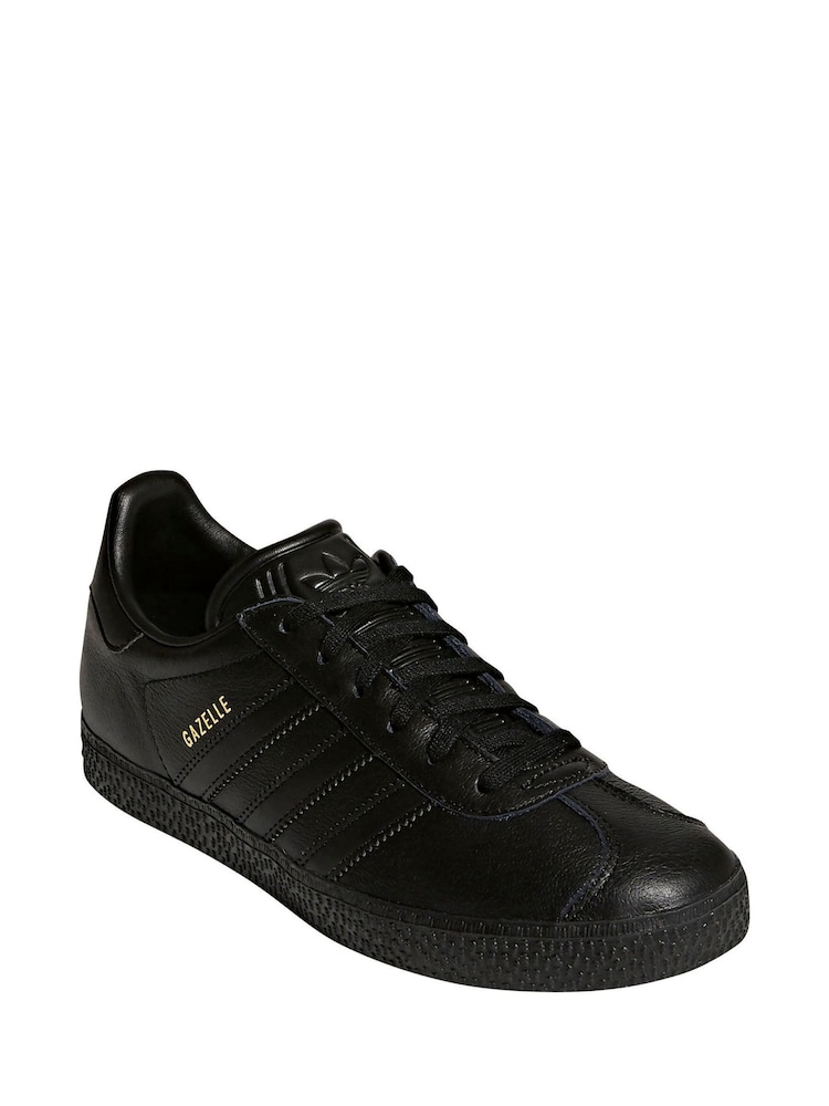 adidas Originals Black Gazelle Junior Trainers - Image 8 of 13