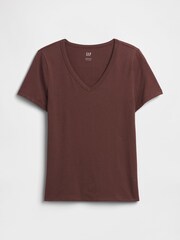 Gap Brown Favourite V-Neck T-Shirt - Image 5 of 5