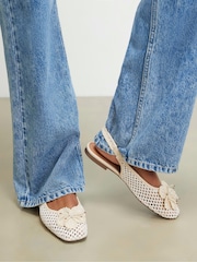 River Island フラワー クロシェ フラット スリングバック シューズ - 画像 1 / 6