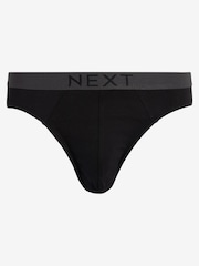 Black Pure 100% Cotton Briefs 4 Pack - Image 2 of 4