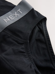 Black Pure 100% Cotton Briefs 4 Pack - Image 5 of 5