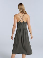 Animal Womens Khaki Green Amelia Organic Dress - Image 4 of 4