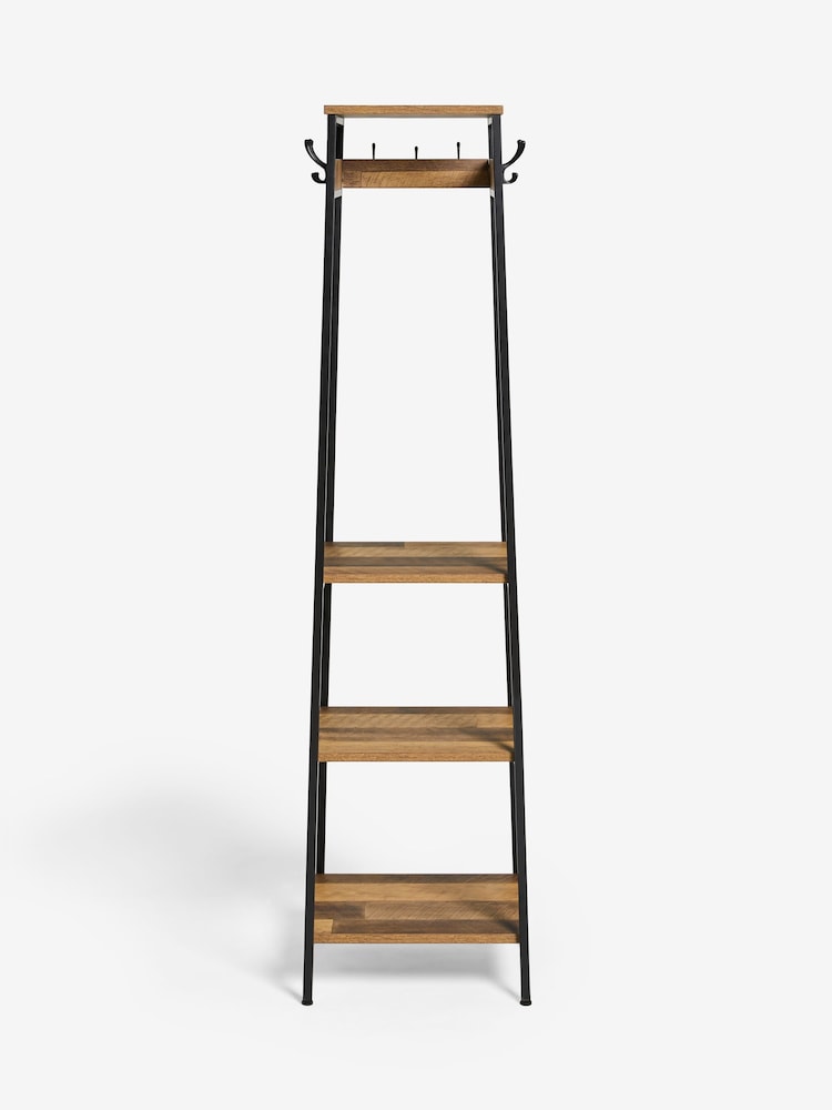 Black Bronx Hallway Storage Coat Stand - Image 2 of 5