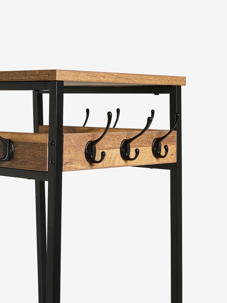 Black Bronx Hallway Storage Coat Stand - Image 5 of 5