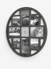 Grey Round Multi Collage Picture Frame - Image 3 of 5