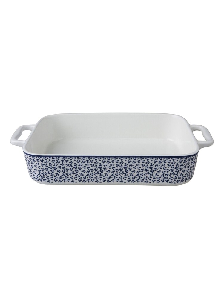 Laura Ashley Blue Blueprint Collectables Floris Oven Dish - Image 1 of 2