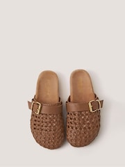 Monsoon Natural Freya Woven Leather Sandals - Image 1 of 2