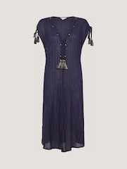 Monsoon Mia Tassel Stripe Midi Kaftan - 4суретінің 4 суреті