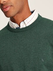 Joules Jarvis Green Cotton Crew Neck Jumper - Image 5 of 6