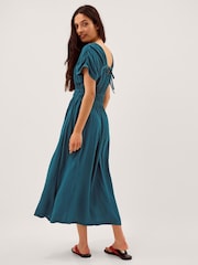 Monsoon Blue Sophia Embellished Midi Dress - Image 3 of 3