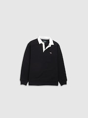 Rodd & Gunn Black Otago Sweat Top - Image 5 of 6