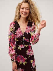 Rochie lungă cu imprimeu floral Monsoon Kiri - Imaginea 1 din 5