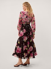 Rochie lungă cu imprimeu floral Monsoon Kiri - Imaginea 2 din 5