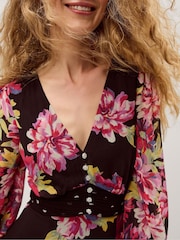 Rochie lungă cu imprimeu floral Monsoon Kiri - Imaginea 3 din 5