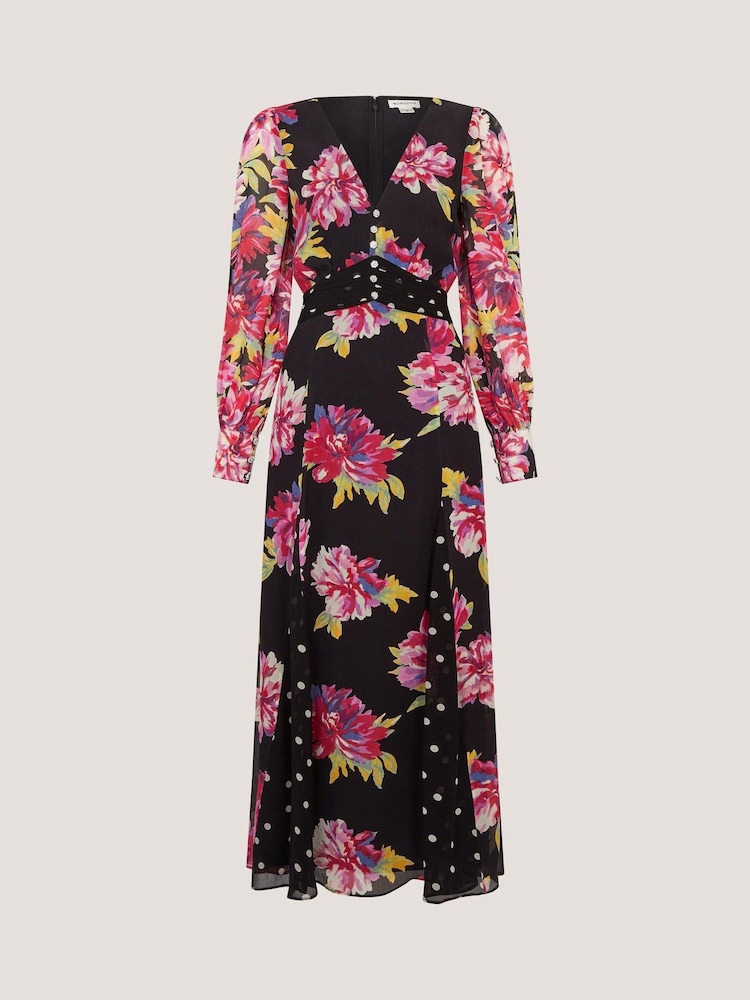 Rochie lungă cu imprimeu floral Monsoon Kiri - Imaginea 5 din 5