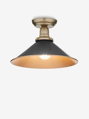 Brass Detroit Flush Ceiling Light - Image 2 of 6