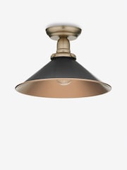 Brass Detroit Flush Ceiling Light - Image 3 of 6