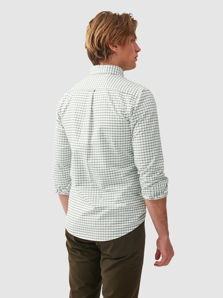 Rodd & Gunn Green Oxford Valley Check Shirt - Image 2 of 5 Rodd & Gunn Green Oxford Valley Check Shirt - Image 2 of 5