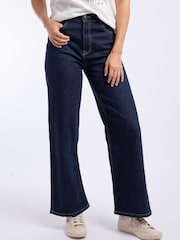 Синий - Weird Fish Джинсы Corine Wide Leg - Изображение 1 8