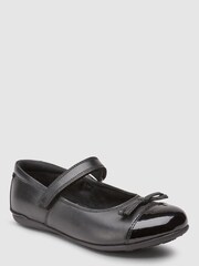 Schwarz - Mary-Jane-Lederschuhe aus Leder in Lackoptik mit Zehenkappe - Bild 2 von 5