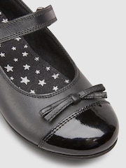 Schwarz - Mary-Jane-Lederschuhe aus Leder in Lackoptik mit Zehenkappe - Bild 4 von 5