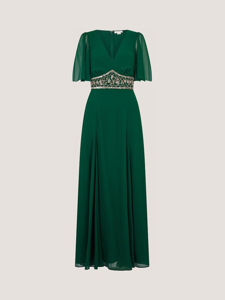 Verde - Monsoon Sienna Vestido maxi bordado - Imagem 4 de 4