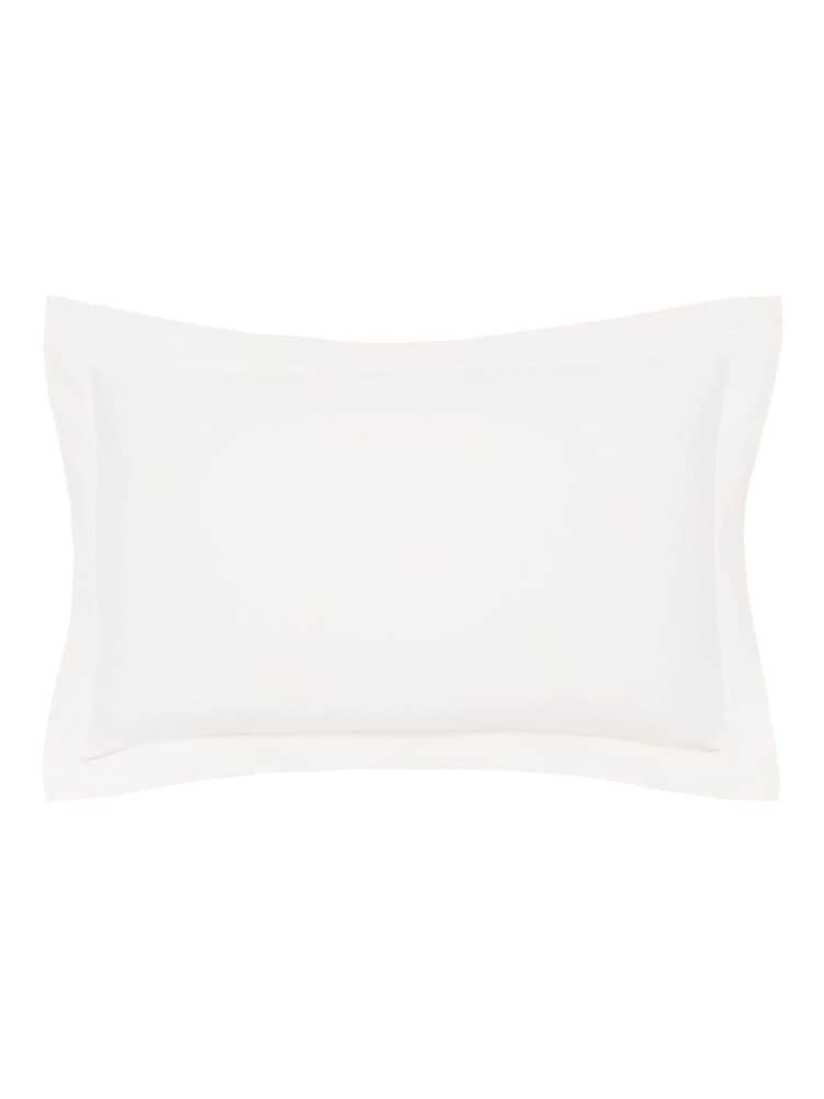 Bedeck Of Belfast Chalk White 1000 Thread Count Cotton Sateen Large Oxford Pillowcase - Image 2 of 3