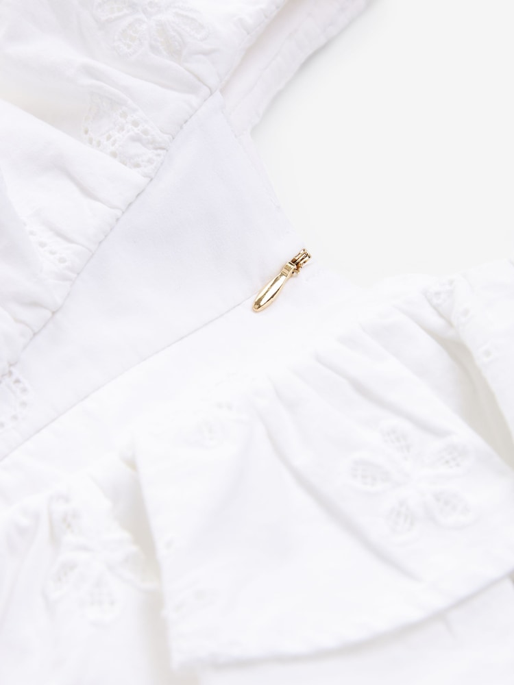Baker by Ted Baker Frilled Broderie Dress - Image 20 of 20