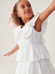 Baker by Ted Baker Frilled Broderie Dress - Image 4 of 20
