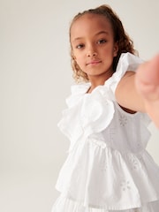 Baker by Ted Baker Frilled Broderie Dress - Image 5 of 20