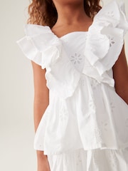 Baker by Ted Baker Frilled Broderie Dress - Image 6 of 20
