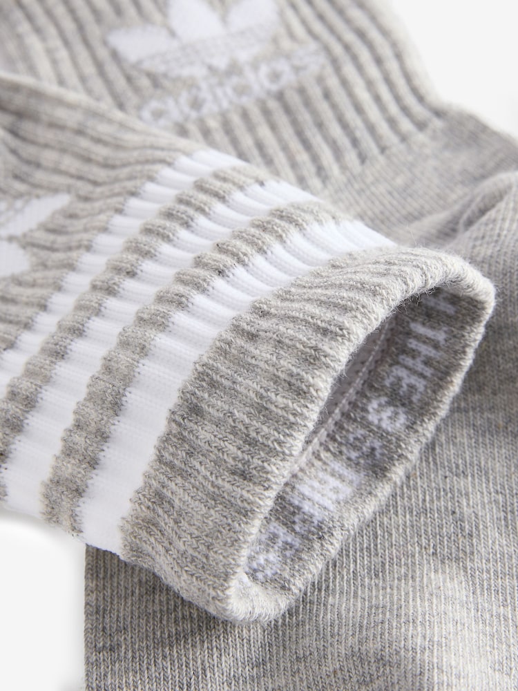 Negro/gris/blanco - adidas Originals 3 Stripe Crew Socks - Imagen 4 de 4